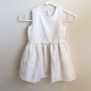 Cream and gold rose dress